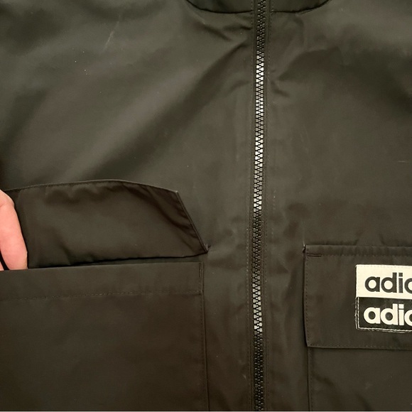 Adidas Originals R.Y.V. Cropped Track Top Black Size L - Picture 9 of 14